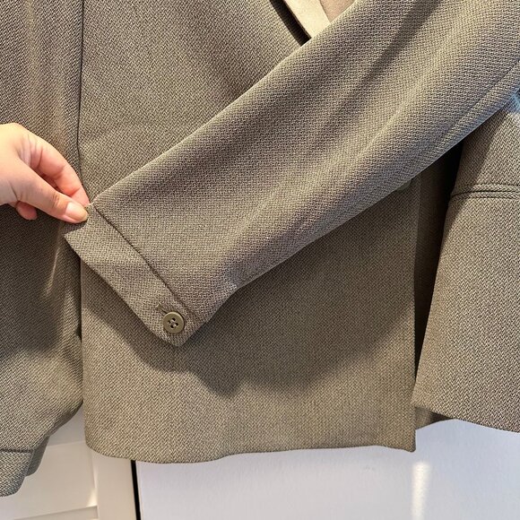 Vintage Armani Collezioni Gray Taupe Blazer Worn 1x Size EU 46 / US L - Picture 8 of 11